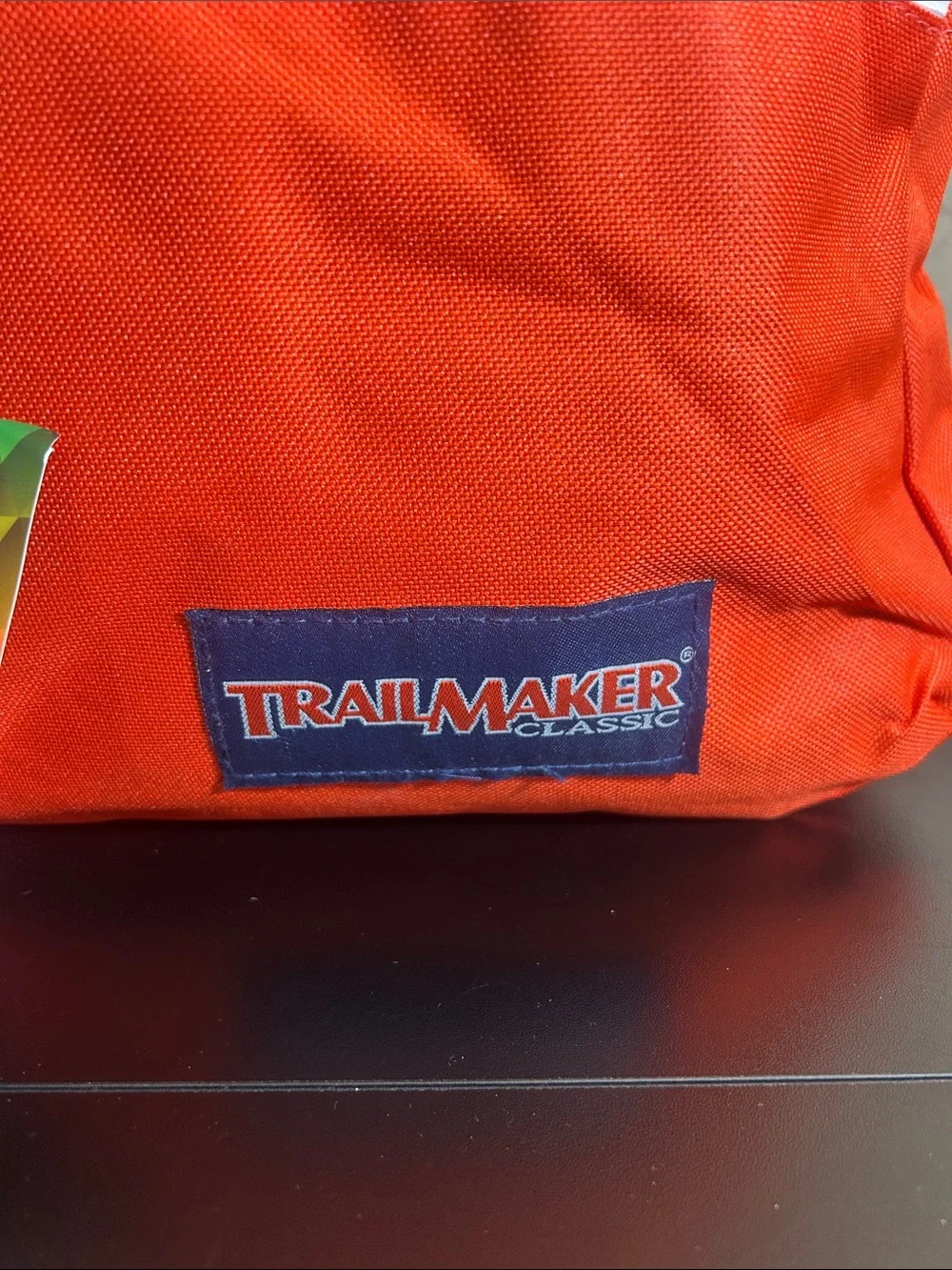 Trail Maker Classic Two-Tone Navy and Orange Backpack School Bag